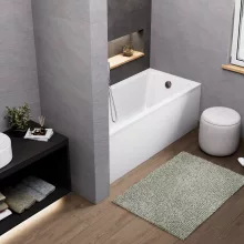 HD Line 160x70 cm hosszú egyenes akril kád lábbal és előlappal