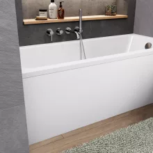 HD Line 160x70 cm hosszú egyenes akril kád lábbal és előlappal