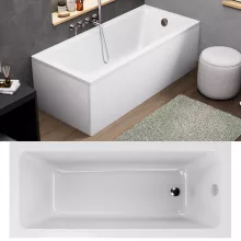 HD Line 160x70 cm hosszú egyenes akril kád lábbal, elő- és oldallappal