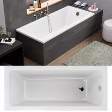 HD Line 160x70 cm hosszú egyenes akril kád lábbal