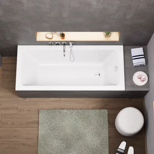 HD Line 160x70 cm hosszú egyenes akril kád