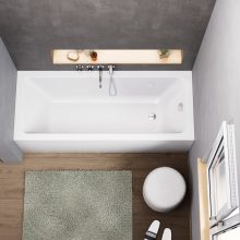 HD Line 170x70 cm hosszú egyenes akril kád lábbal és előlappal