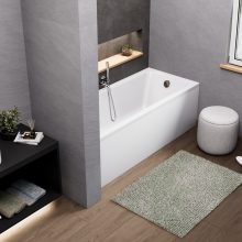 HD Line 170x70 cm hosszú egyenes akril kád lábbal és előlappal