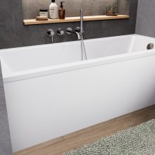 HD Line 170x70 cm hosszú egyenes akril kád lábbal és előlappal