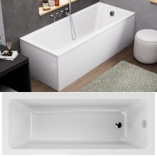 HD Line 170x70 cm hosszú egyenes akril kád lábbal, elő- és oldallappal