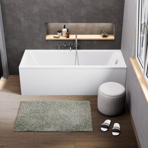 HD Line 170x70 cm hosszú egyenes akril kád lábbal, elő- és oldallappal