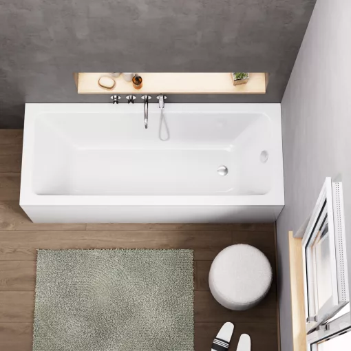 HD Line 170x70 cm hosszú egyenes akril kád lábbal, elő- és oldallappal