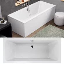 HD Harmony 170x75 cm hosszú egyenes akril kád lábbal, elő- és oldallappal