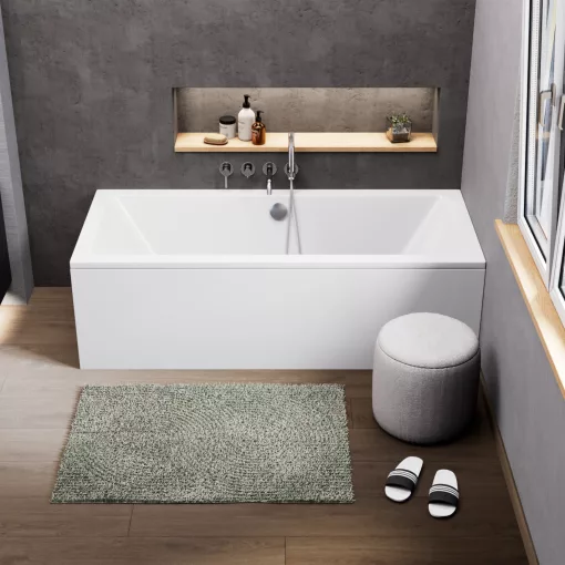 HD Harmony 170x75 cm hosszú egyenes akril kád lábbal, elő- és oldallappal