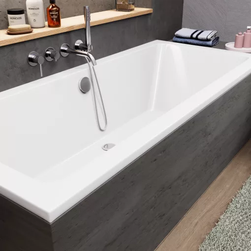 HD Harmony 170x75 cm hosszú egyenes akril kád lábbal