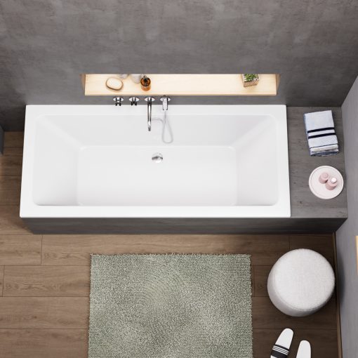 HD Harmony 170x75 cm hosszú egyenes akril kád