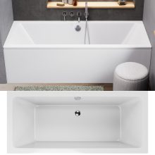 HD Harmony 180x80 cm hosszú egyenes akril kád lábbal és előlappal