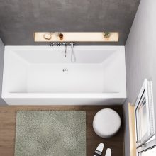 HD Harmony 180x80 cm hosszú egyenes akril kád lábbal és előlappal