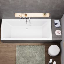 HD Harmony 170x75/180x80 cm hosszú egyenes akril kád