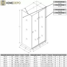 HD Felix "S" szögletes összecsukható nyílóajtós zuhanykabin 6 mm vastag vízlepergető biztonsági üveggel, krómozott elemekkel, 195 cm magas