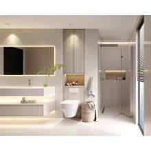 HD Felix 70/80/90/100/110 cm széles összecsukható zuhanyajtó 6 mm vastag vízlepergető biztonsági üveggel, krómozott elemekkel, 195 cm magas