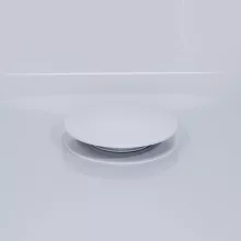 HD Flow Glossy White Click-clack slim kádszifon szett, 57 cm hosszú, fényes fehér fém elemekkel