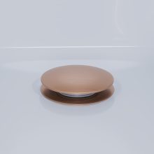 HD Flow Brushed Copper Click-clack slim kádszifon szett, 57 cm hosszú, szálcsiszolt réz színű fém elemekkel