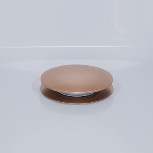 HD Flow Brushed Copper Click-clack slim kádszifon szett, 57 cm hosszú, szálcsiszolt réz színű fém elemekkel