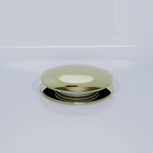 HD Flow Glossy Gold Click-clack slim kádszifon szett, 57 cm hosszú, fényes arany színű fém elemekkel