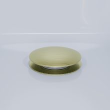 HD Flow Brushed Gold Click-clack slim kádszifon szett, 57 cm hosszú, szálcsiszolt arany színű fém elemekkel