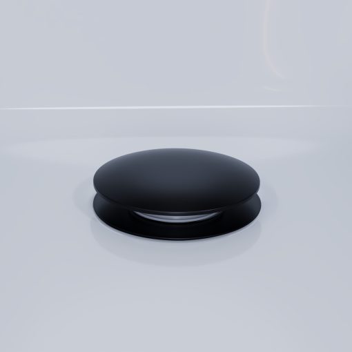 HD Flow Matt Black Click-clack slim kádszifon szett, 57 cm hosszú, matt fekete fém elemekkel