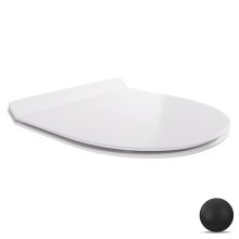 HD Slim "F" Glossy White WC tető matt fekete zsanérral