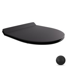 HD Slim "F" Matt Black WC tető matt fekete zsanérral