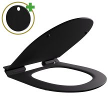 HD Slim "F" Matt Black WC tető matt fekete zsanérral