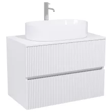 HD Turin Matt White 60/80 fali mosdószekrény matt fehér mosdópulttal