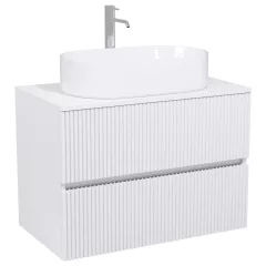   HD Turin Matt White 60/80 fali mosdószekrény matt fehér mosdópulttal