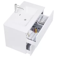 HD Ravello Pro Matt White 60 fali mosdószekrény, push-to-open mechanizmussal