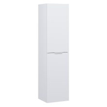 HD Palermo Matt White magasszekrény 35 cm széles függesztett fali magasszekrény, matt fehér fogantyúkkal