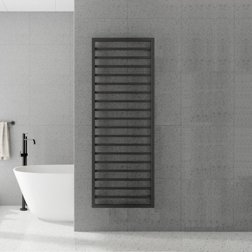 HD Herakles Antracit 1800x500 mm design törölközőszárító radiátor, matt antracit