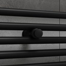 HD HKN törölközőszárító akasztó, fekete színű