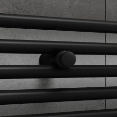 HD HKN törölközőszárító akasztó, fekete színű