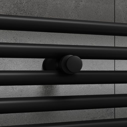 HD HKN törölközőszárító akasztó, fekete színű