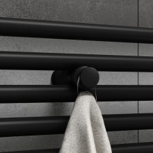 HD HKN törölközőszárító akasztó, fekete színű