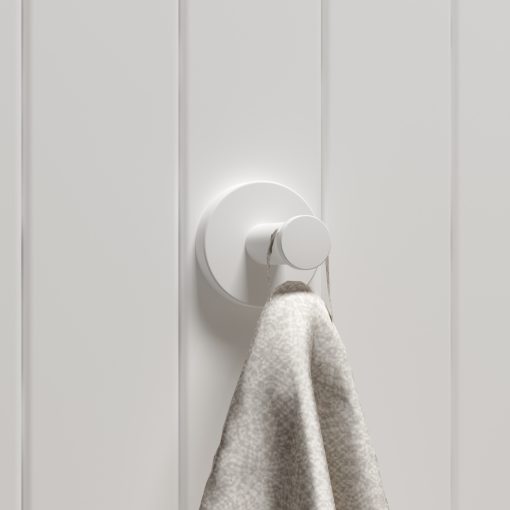 HD HMG mágneses törölközőszárító akasztó, fehér színű