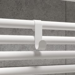 HD HR törölközőszárító akasztó, fehér színű