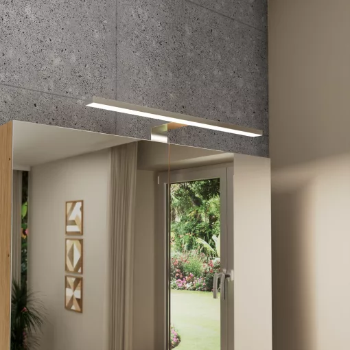 HD Element Glossy Chrome 40 cm széles LED lámpa, fényes króm