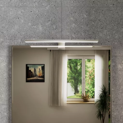 HD Element Glossy Chrome 40 cm széles LED lámpa, fényes króm
