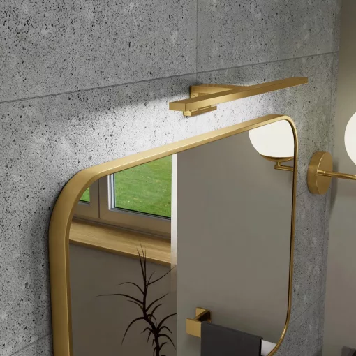 HD Element Brushed Gold 40 cm széles LED lámpa, szálcsiszolt arany