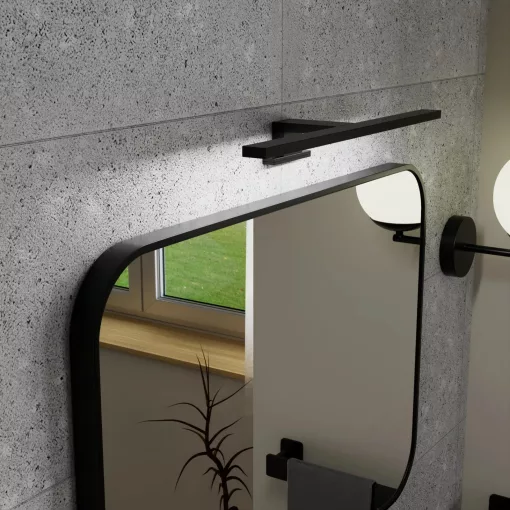 HD Element Matt Black 40 cm széles LED lámpa, matt fekete