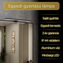 HD Element Matt Black 40 cm széles LED lámpa, matt fekete