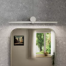 HD Lungo Glossy Chrome 50 cm széles LED lámpa, fényes króm