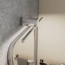 HD Lungo Glossy Chrome 50 cm széles LED lámpa, fényes króm