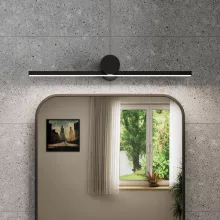 HD Lungo Matt Black 50 cm széles LED lámpa, matt fekete