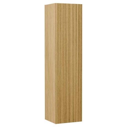 HD Zyra Pro Hickory 100 komplett fürdőszoba bútor szett fali push-to-open mosdószekrénnyel, hikoridió színű mosdópulttal, tükörrel és magas szekrénnyel