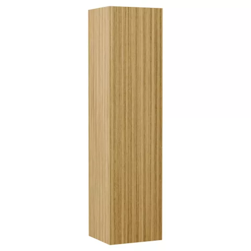 HD Zyra Pro Hickory 120 komplett fürdőszoba bútor szett fali push-to-open mosdószekrénnyel, hikoridió színű mosdópulttal, tükörrel és magas szekrénnyel